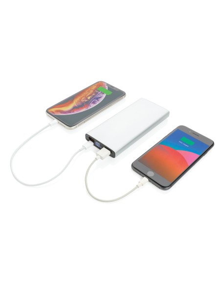 Powerbank in alluminio da 10.000 mAh 18W con PD Powerbank in alluminio da 10.000 mAh 18W con PD